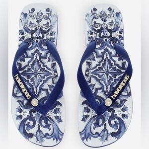 Havaianas Dolce&Gabbana Blu Mediterraneo Flip Flops SZ 9/10